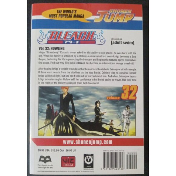 Bleach Vol 32 by Tite Kubo – Viz Manga PB Graphic Novel VG+ - Picture 2 of 2